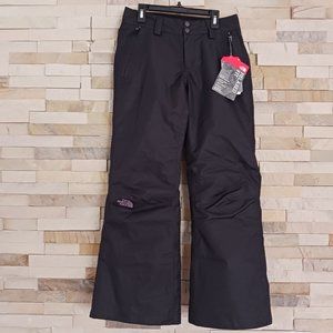 NEW North Face Womens XS Black Ski Snow Snowboard Winter Waterproof Pants Suit